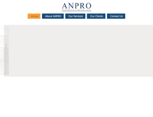 Tablet Screenshot of anpro.co.uk